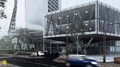 MODERN OFFICE BUILDING - Alessandro Di Fulvio | Lightwave 3D
