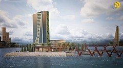 MODERN OFFICE BUILDING - Seira Seruzna | Marina Tower | 3D Max, Vray, Color Efex Pro, Knoll Light Factory & Photoshop
