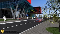 MODERN OFFICE BUILDING - Faiez Ghazazi | human eye level view | sketchup8 . artlantisstudio5 . pscs6