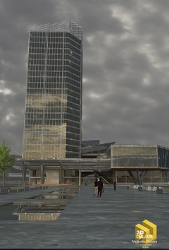 MODERN OFFICE BUILDING - Alejandro Nicotra | vray-skp-ps