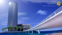 MODERN OFFICE BUILDING - Mark Anthony Tacadena | Go Philippines! Mabuhay | Sketchup+Vray+Photoshop