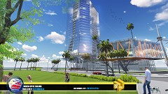 MODERN OFFICE BUILDING - MELITO JR. MINULUAN | SEASIDE SCENE | SU14 + LUMION 4.0.2 + PScs6