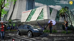 MODERN OFFICE BUILDING - Yossie Dian Purnomo Yossie Dian Purnomo | Rainyday View | Sketchup 2013 | Vray 2.0 | Ps Cs4