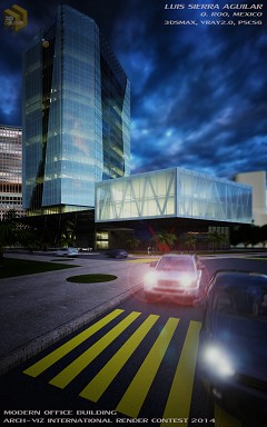 MODERN OFFICE BUILDING - Luis Sierra Aguilar | BEFORE THE STORM | 3DSMAX, VRAY2.0, PS CS6