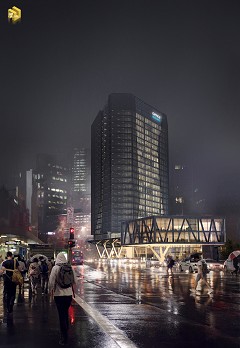 MODERN OFFICE BUILDING - son vu xuan | Urban life | 3ds max 2014 - Vray 3.0 - Photoshop CS6