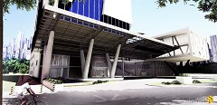 MODERN OFFICE BUILDING - John Paul Bocaya | One Fine Morning | Skp + vray + ps