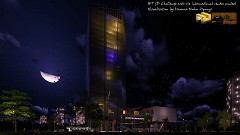 MODERN OFFICE BUILDING - Nuhu Haruna | Night Colourful Ambience | Sketchup/Lumion/LightRoom/Ps