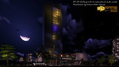 MODERN OFFICE BUILDING - Nuhu Haruna | Night Colourful Ambience | Sketchup/Lumion/LightRoom/Ps