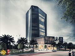 MODERN OFFICE BUILDING - Khoa Ho | sketchup 2015+Thea render+Photoshop CC