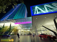 MODERN OFFICE BUILDING - Ryan Mijares | Night Scene Mode | SKU2013, V-ray 1.60, Photoshop CC