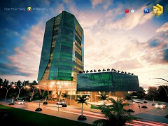 MODERN OFFICE BUILDING - Pyae Phyo Hlaing (Smart) | SketchUp 2014 + V-Ray 2.0 + Photoshop Cs5