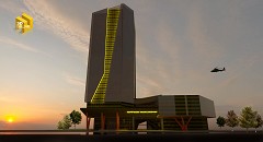 MODERN OFFICE BUILDING - ILYA HALIF | Sunset-Modern Office Building | sketchup 2015 + vray 2.0 + Photoshop ps3