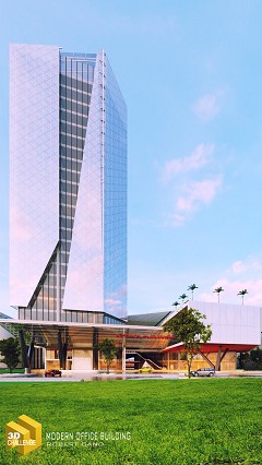 MODERN OFFICE BUILDING - Robert Gand | MODERN OFFICE BUILDING | Sketchup 2014+Vray2.0+PS