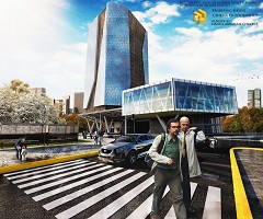 MODERN OFFICE BUILDING - daniel chaves | organic facade | Cinema 4D-Photoshop