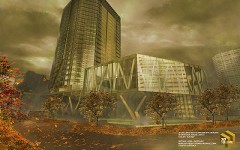 MODERN OFFICE BUILDING - Freddy Rodríguez | "AUTUMN" | Sketchup + Vray + Photoshop