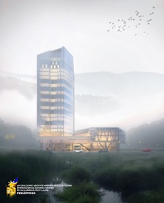 MODERN OFFICE BUILDING - Kean Emmanuel Famador | Simplicity is complicated | SKP/3DSMax/Vray3.0/CS6