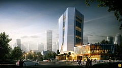 MODERN OFFICE BUILDING - naphasorn kiatwinyoo | Bangkok, Thailand | Su, Vray, Photoshop