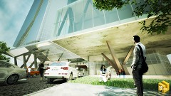 MODERN OFFICE BUILDING - Lamont Edwards | Sketchup + 3ds Max + Vray 2.30 + Photoshop