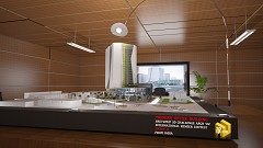 MODERN OFFICE BUILDING - Raj Vikneshwar | Model Proposed office building | Sketchup 2014 + Vray 2.0 + CS4