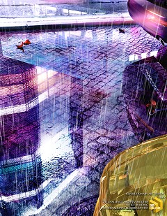 MODERN OFFICE BUILDING - Alessandrotecnico Alevanessi | Raining reflection | Cinema 4D - Vray - Photoshop