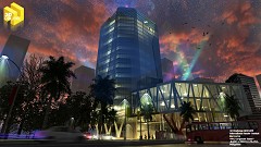 MODERN OFFICE BUILDING - Mel Lorico | "Manila by Night" | Sketchup2013+Vray2.0+PScs3