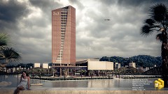 MODERN OFFICE BUILDING - Fabián Coutiño | The Box Tower | Max + Vray + Ps