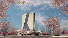MODERN OFFICE BUILDING - Ali Nasser | In Japan | sketchUp + V-ray + Ps