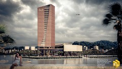 MODERN OFFICE BUILDING - Fabián Coutiño | "The BOX Tower" | 3d Max + Vray + Ps