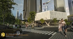 MODERN OFFICE BUILDING - Thalerngrat Teekomkaew | Main Entrance | Sketchup 2015 +Octane Render For Su +LightRoom 5.5