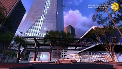 MODERN OFFICE BUILDING - mamo andy | modern office building in town | sketchup pro 8 + lumion 4 + cs6
