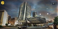 MODERN OFFICE BUILDING - Tristan Estacio | SKETCH UP 8 / VRAY / CS5