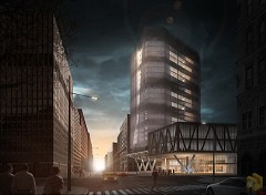 MODERN OFFICE BUILDING - David Drazil | New iconic building of NY | Sketchup 2013, Vray 2.0, Ps CS6