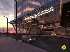 MODERN OFFICE BUILDING - Baptista Christian | 7PM at Office | 3ds Max, Corona Render, PS CS6