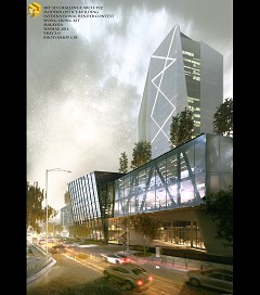 MODERN OFFICE BUILDING - Leong Kit Wong | MODERN OFFICE BUILDING | 3DSMAX 2014,VRAY 3.0,PHOTOSHOP CS5