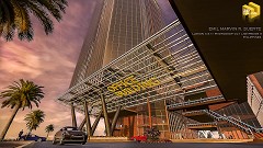 MODERN OFFICE BUILDING - Emil Marvin Rozario Suerte | SUNSET: A New beginning! | Lumion 4.5.1 + Photoshop CC + Adobe Lightroom 5